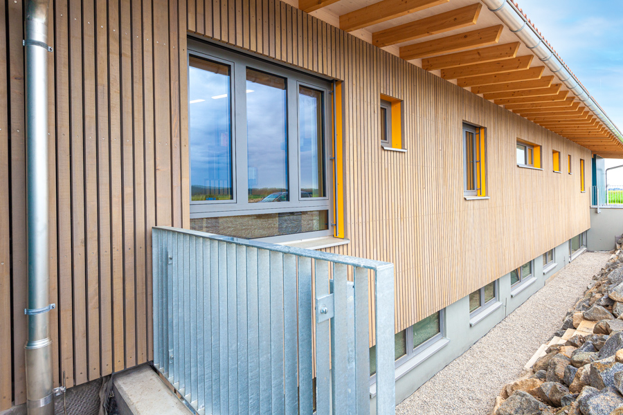 Kindergarten, Massivholzhaus, Holzhaus